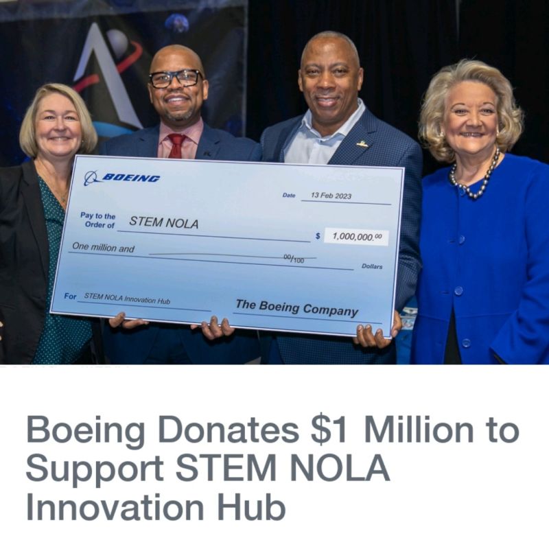 Boeing Donates $1 Million to STEM NOLA